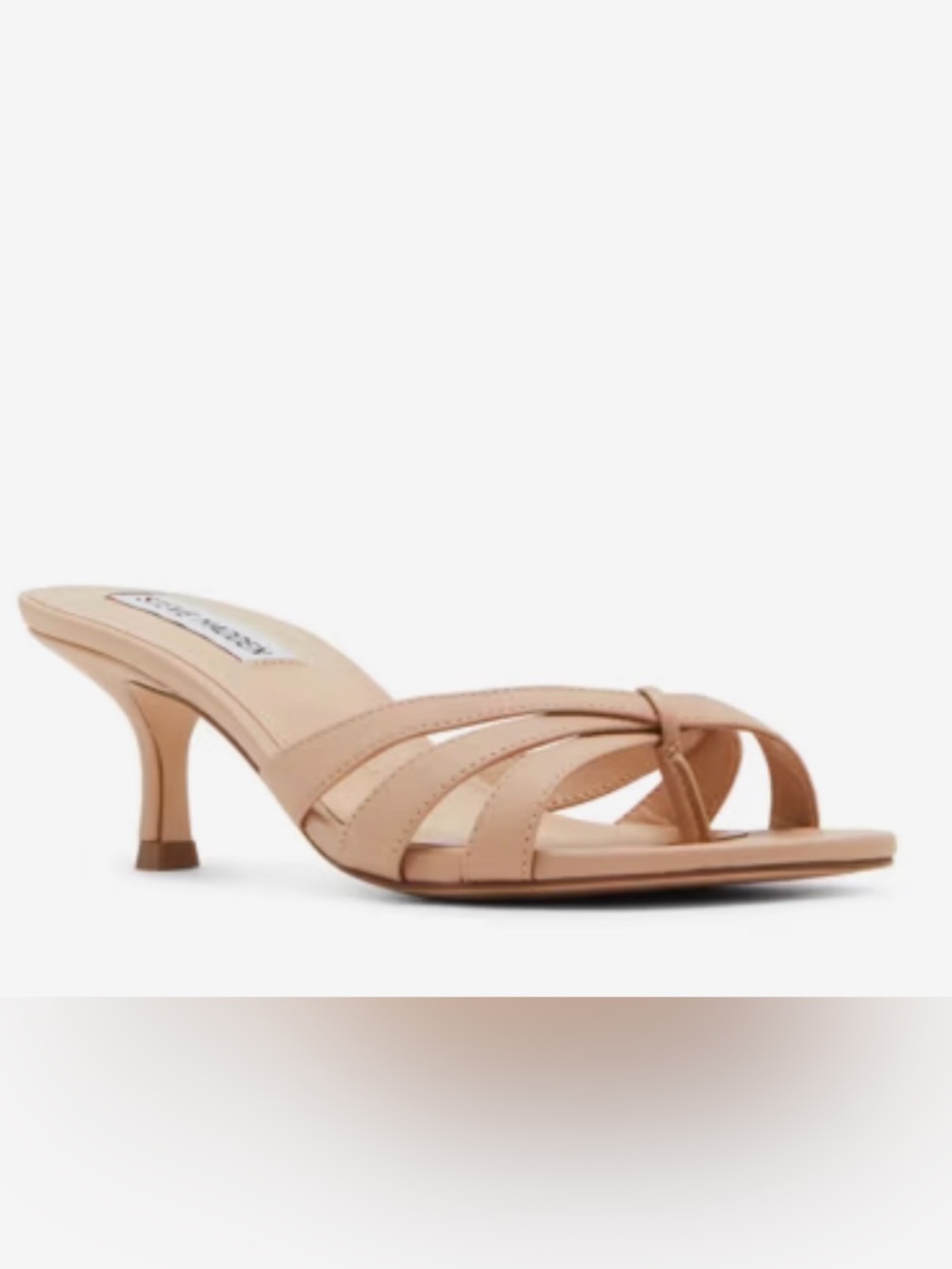 Women's Steve Madden Nude Strappy Slide Heels